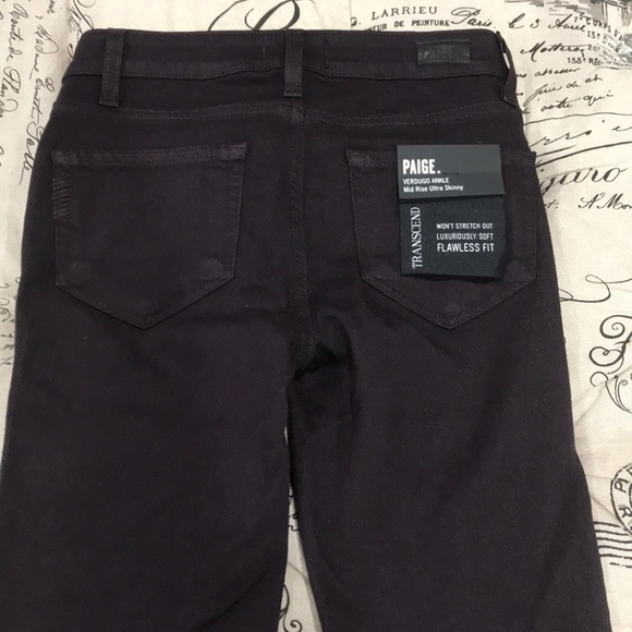 🎁 PAIGE Transcend Verdugo Ankle Zip Skinny Jeans - Picture 8 of 10